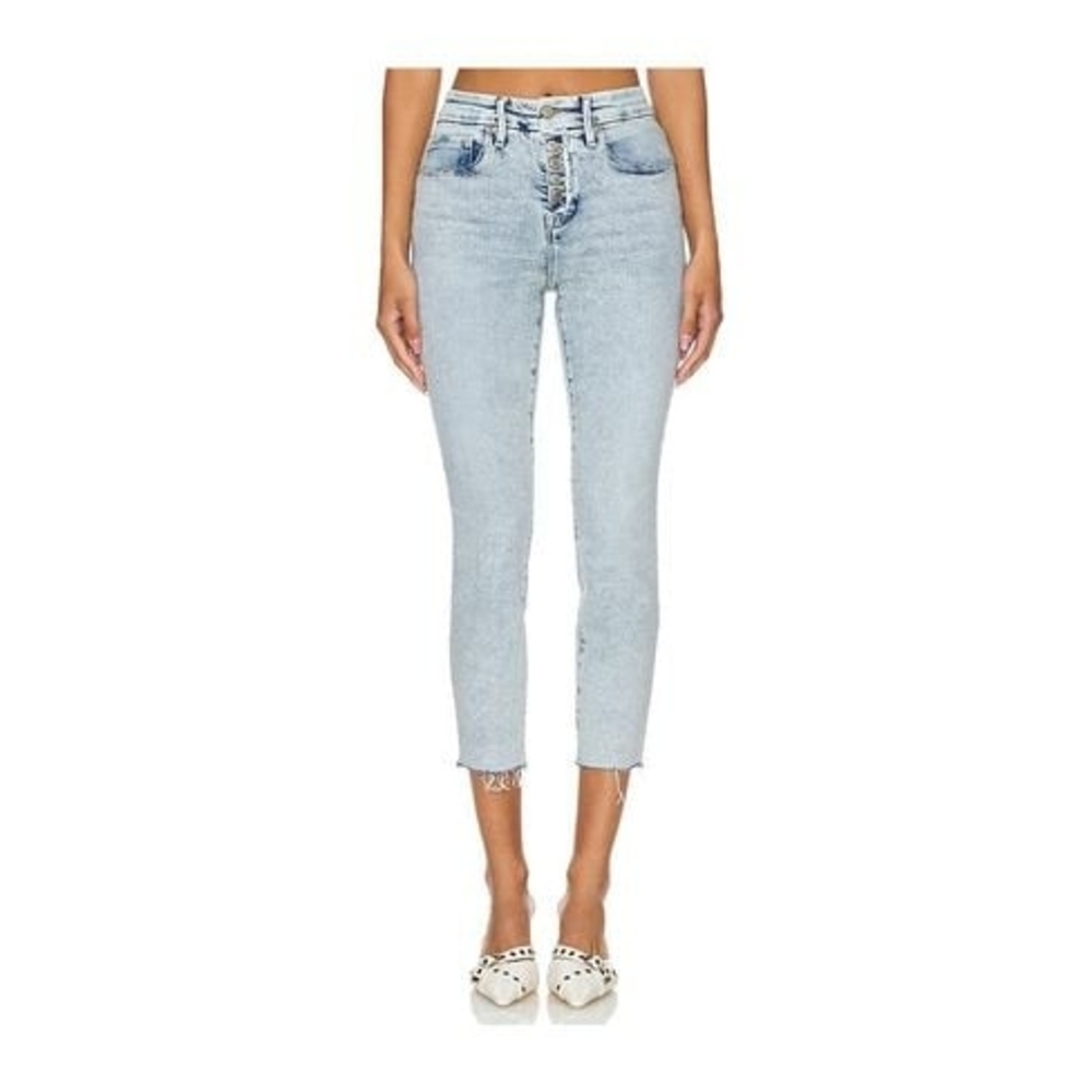 Good American Blue Ankle Cropped Jeans